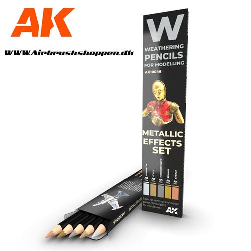 Weathering blyant sæt METALLICS: EFFECT SET - AK10046 AK-Interactive.